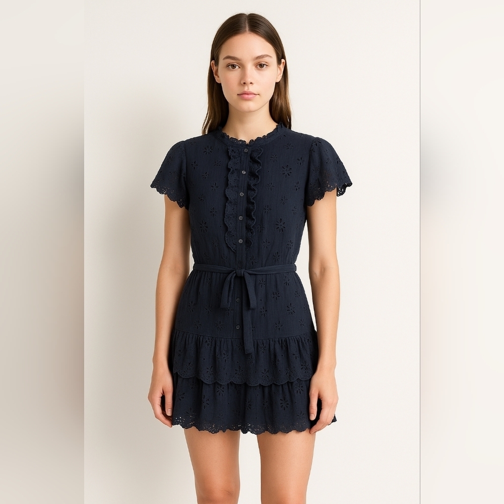 Rebecca‎ Taylor Whimsigoth Boho Tiered Quiet Luxury Dress, Size 2